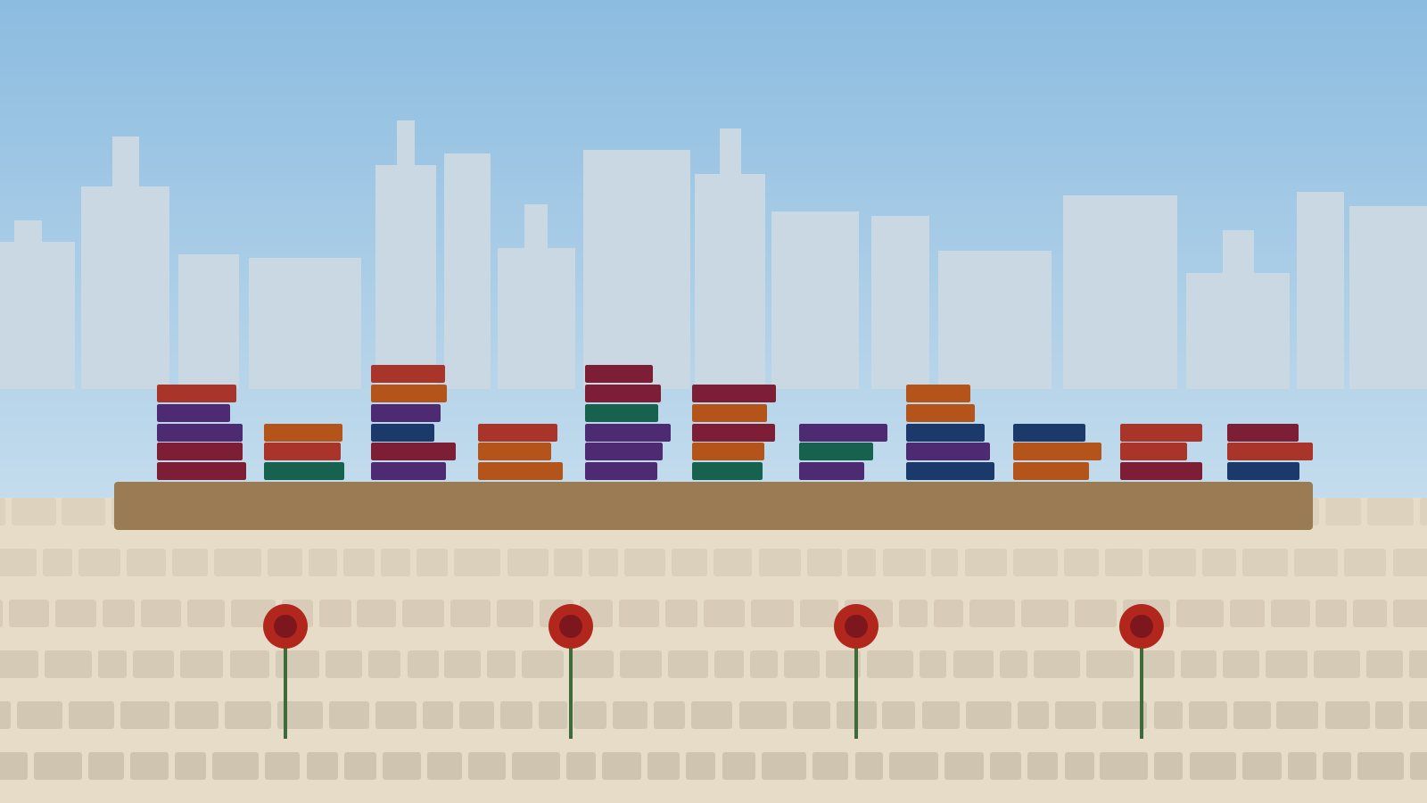 Parada de llibres i roses