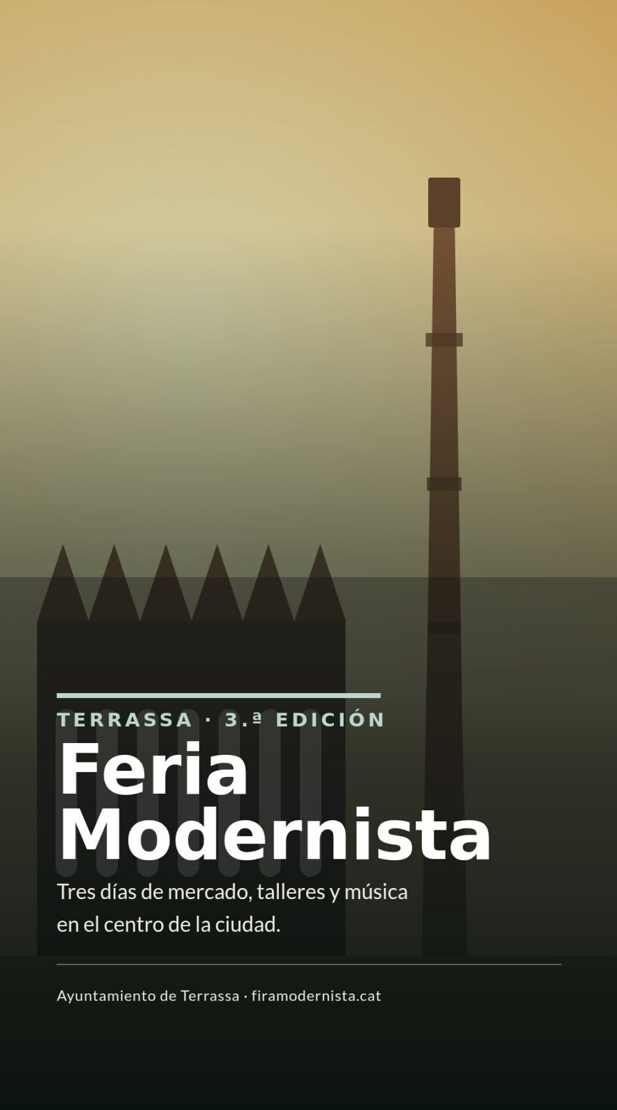 Cartel de Feria Modernista de Terrassa